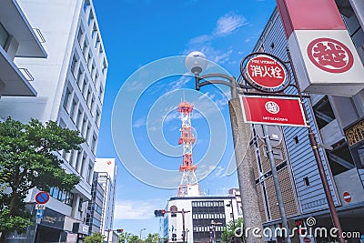 People are shopping in Takamatsu shopping street Editorial Stock Photo