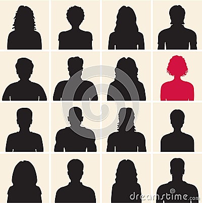 People silhouette Vector Illustration