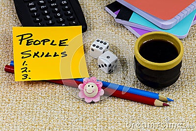 People skills business worker job career training teamwork management success Stock Photo