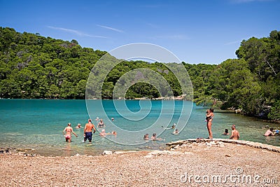 Tourim Mljet National Park, Mljet island, Dalmatia, Croatia. Outdoor activities. Travel destination Editorial Stock Photo