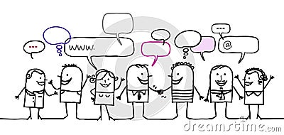 People & social network Vector Illustration