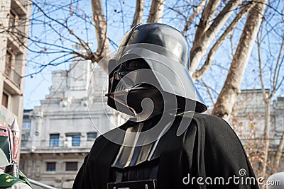 People of 501st Legion take part in the Star Wars Parade in Milan, Italy Editorial Stock Photo