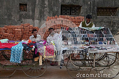 People on the streets, Ahmedabad, India 2013 Editorial Stock Photo