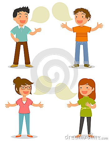 People talking Vector Illustration