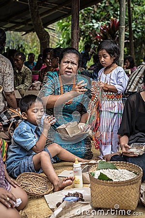 People from Tana Toraja, Sulawesi, Indonesia Editorial Stock Photo