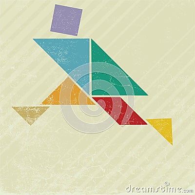 People tangram Vector Illustration