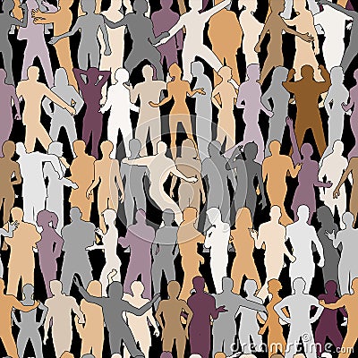 People tile Vector Illustration