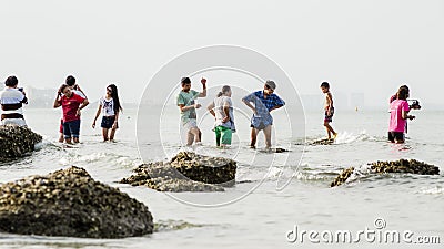 People travel in holiday. Editorial Stock Photo