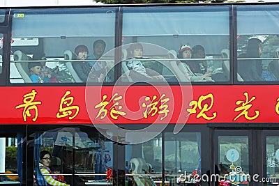 People travel in Qingdao, China Editorial Stock Photo