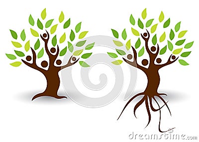 People tree Vector Illustration