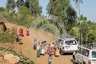 People of the tribe konso Editorial Stock Photo