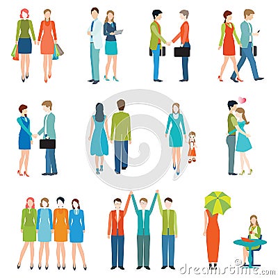 People in various lifestyles. Vector Illustration