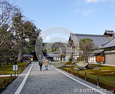 People visit Royal Palace in Kyoto, Japan Editorial Stock Photo