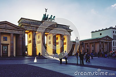 Brandenburg Gate Editorial Stock Photo