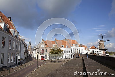 People visiting the old town of wijk bij duurstede Editorial Stock Photo