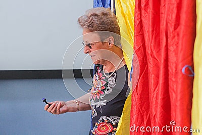 People voting Editorial Stock Photo