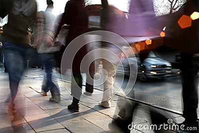 People walking Stock Photo