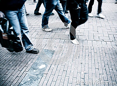 People Walking Royalty Free Stock Images - Image: 8469149