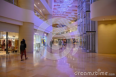 Luxury shopping mall Pacific Place, 88 Queensway, Hong Kong, China Editorial Stock Photo