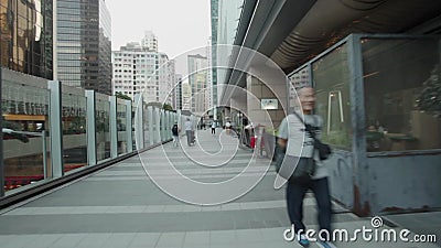Hong Kong City Streets, Wan Chai, Central Island Stock Footage - Video