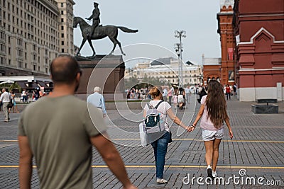 People walking on Red Square, Moscow Russia Editorial Stock Photo