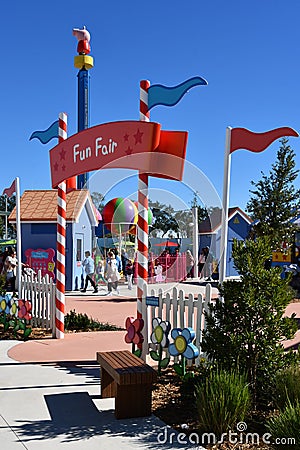 Peppa Pig Theme Park in Cypress Gardens, Florida Editorial Stock Photo