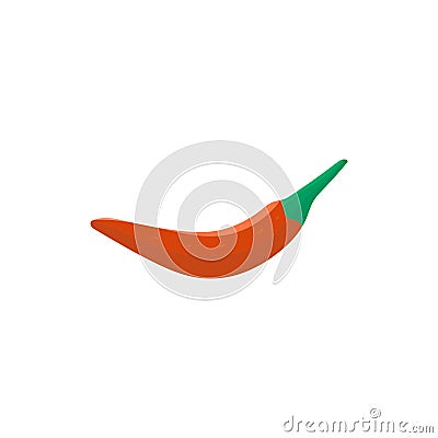 pepper chili with leavesvector illustration Vector Illustration