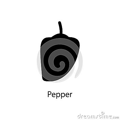 pepper icon. Element of minimalistic icon for mobile concept and web apps. Signs and symbols collection icon for websites, web des Stock Photo