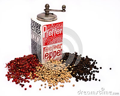 Pepper mill Stock Photo