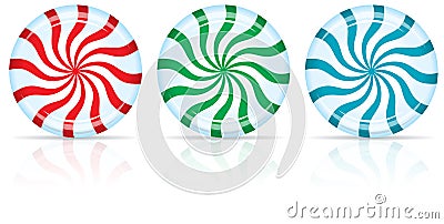 Peppermint Candy Vector Illustration