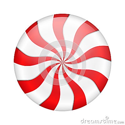 Peppermint Candy Vector Illustration