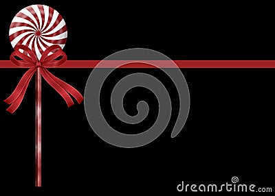 Peppermint Candy Stick Background Stock Photo