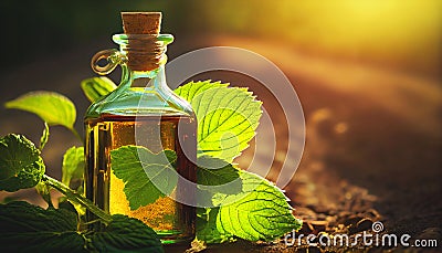 Peppermint leaf leaves Stock Photo