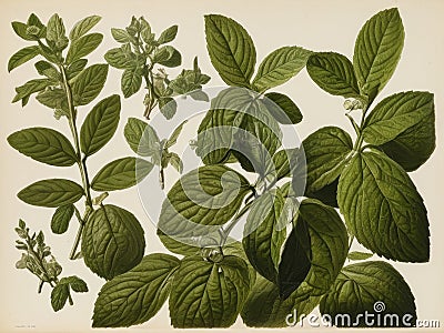 Peppermint (Mentha piperita) Stock Photo