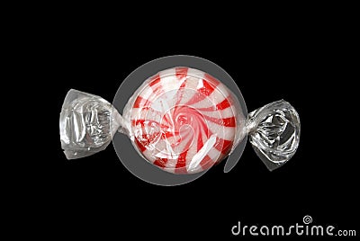 Peppermint Swirl Candy Stock Photo