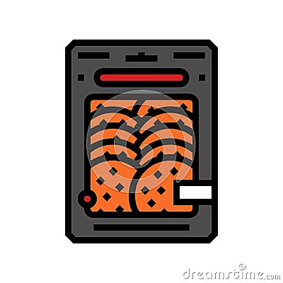 pepperoni slices color icon vector illustration Vector Illustration