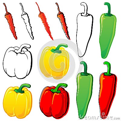 Peppers Vector Illustration