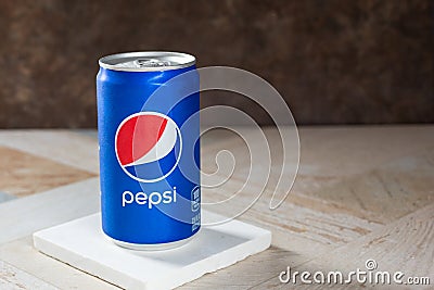 Pepsi on coaster Editorial Stock Photo