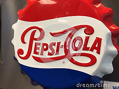 Pepsi Cola Logo. Editorial Stock Photo