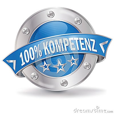 100 percent competence Vector Illustration