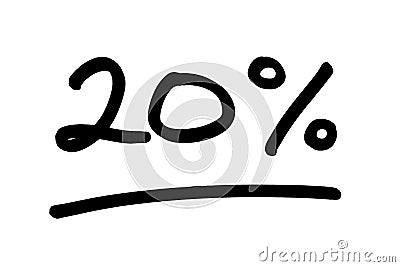 20 Percent Stock Photo