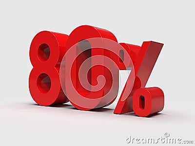 Percent Letters Sale Symbol, Special Offer Label, Sticker, Tag Stock Photo