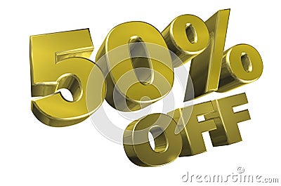 50 percent off Cartoon Illustration