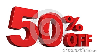 50 Percent Off Stock Photo