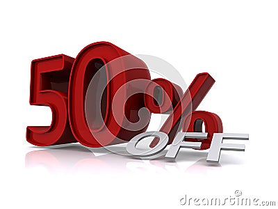 50 percent off Cartoon Illustration