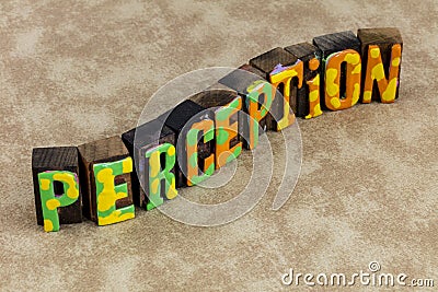 Perception everything reality false truth abstract vision imagination Stock Photo