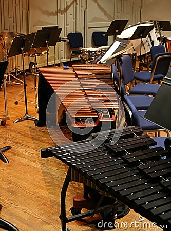 The percussion section Stock Photo