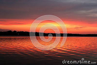 Percy Priest dawn Stock Photo