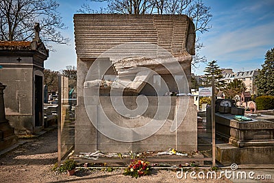 Pere Lachaise Cemetery Editorial Stock Photo