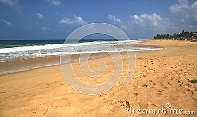 Perfect beach Hikkaduwa Stock Photo